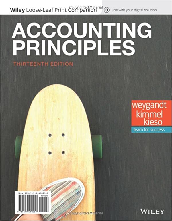 Accounting Principles (13th Edition) BY Weygandt  - Orginal Pdf